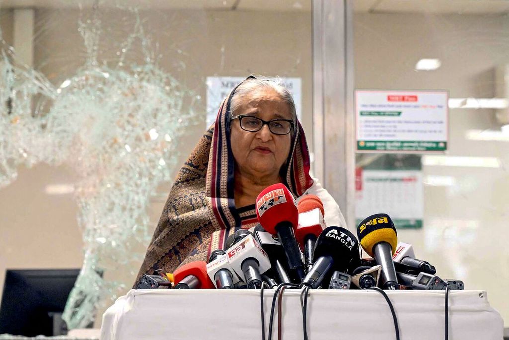 PM Bangladesh Sheikh Hasina Mundur,Kabur Dari Istana Dhaka